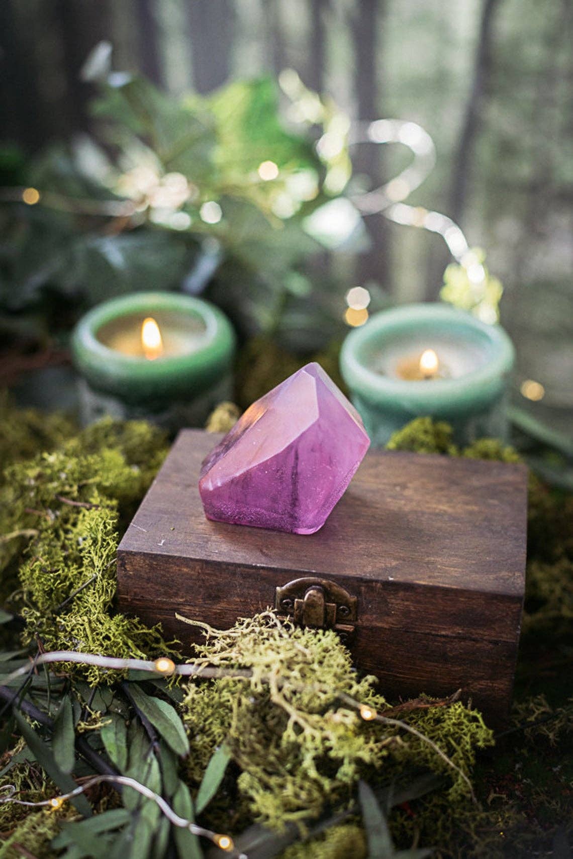 Costurero Real - Wholesale Bar Soap - Amethyst Crystal Soap Handmade purple geode jasmine scent5