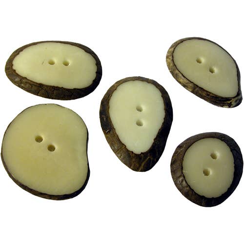One World Projects - Wholesale Sewing Button/Snap - Small Tagua Sliced Buttons8