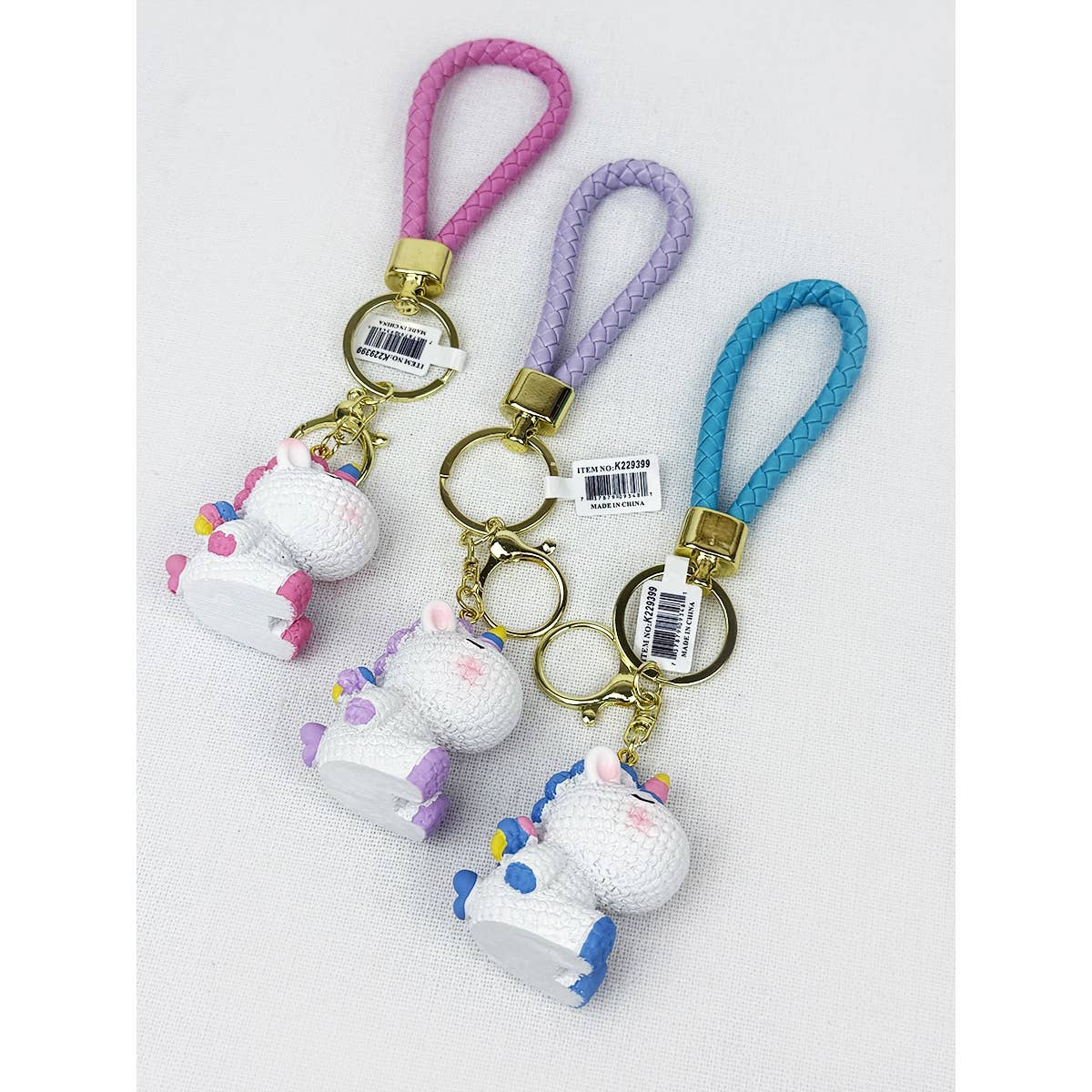 MIX COLOR Cute Unicorn Keychain for wholesale on Faire1