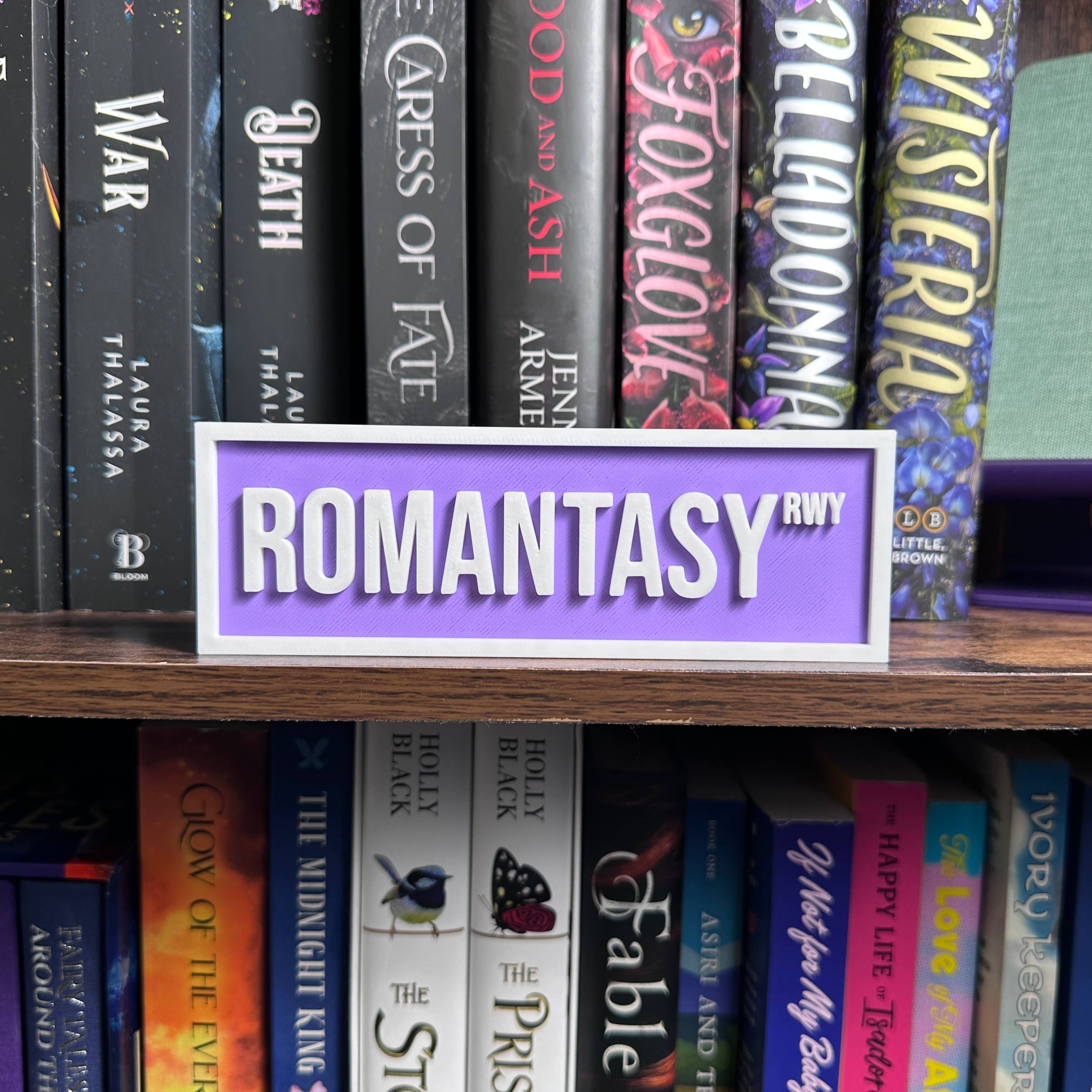 The Crafted Nook - Wholesale Sign - Romantasy Street Sign | Bookshelf Decor6