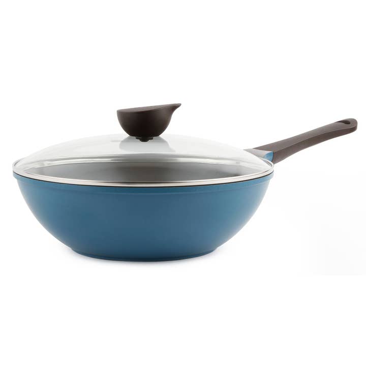 Eela 12" Chef's Pan - Deep Blue for wholesale by Neoflam