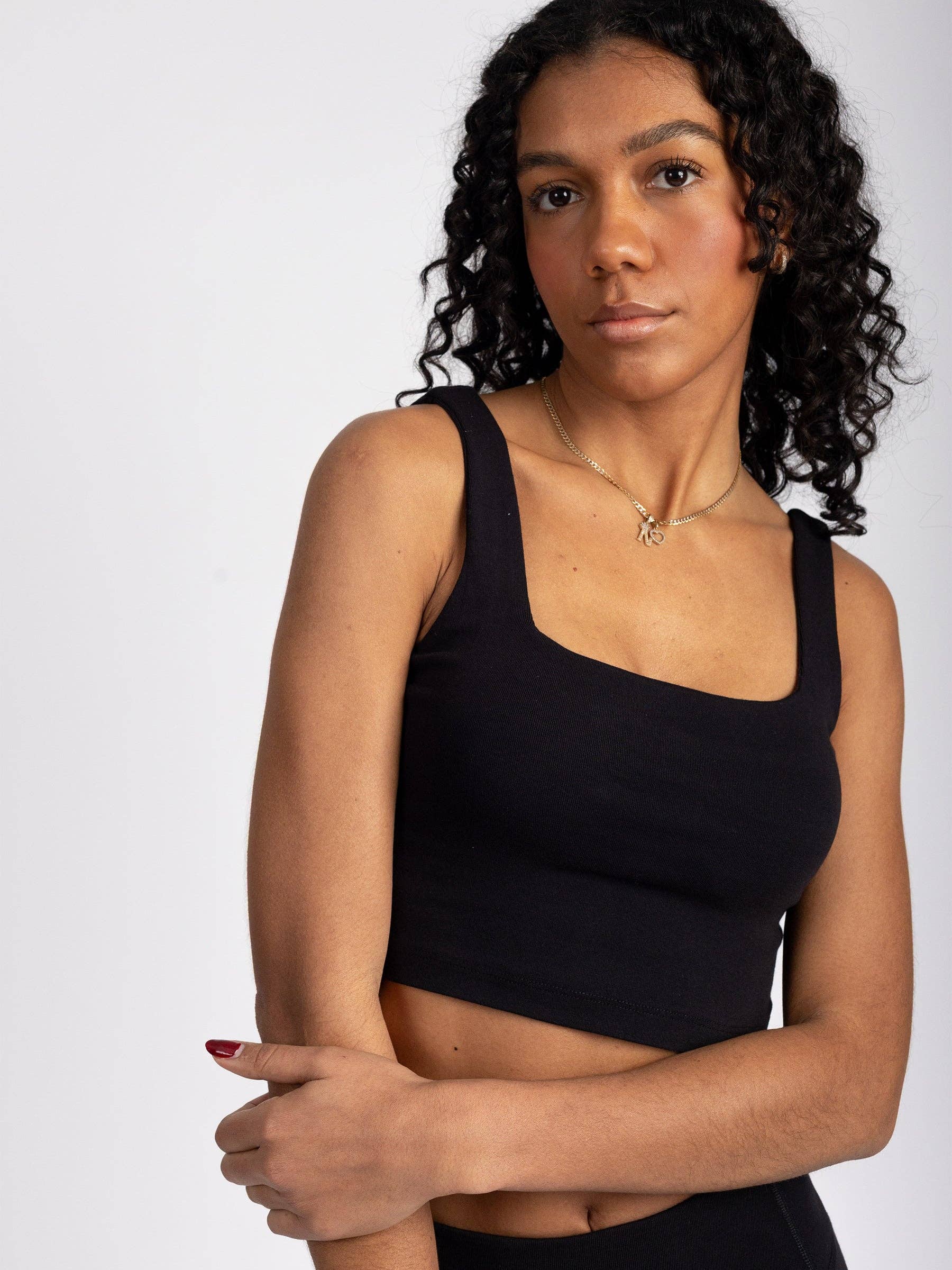 Happy Earth - Wholesale Tank Top - Women's - PlantTec™ Organic Built-in Bra Tank | Eclipse1