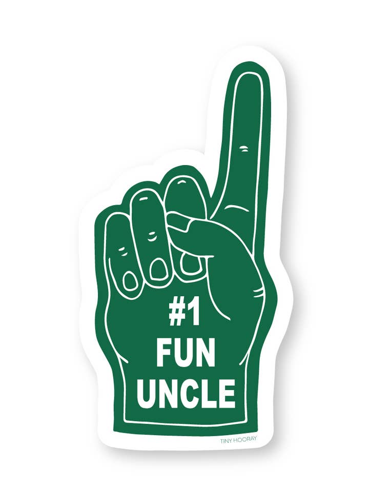 #1 Fun Uncle Sticker for wholesale by Tiny Hooray