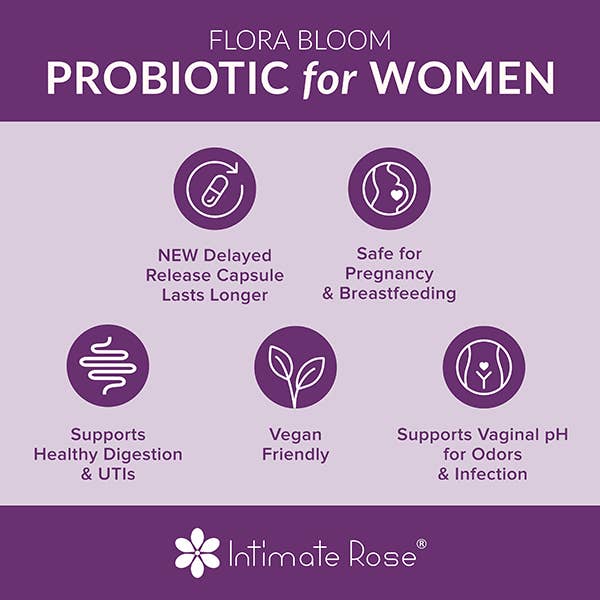 Intimate Rose - Wholesale Oral Supplement/Vitamin - 3 Pack - Flora Bloom Feminine Probiotic