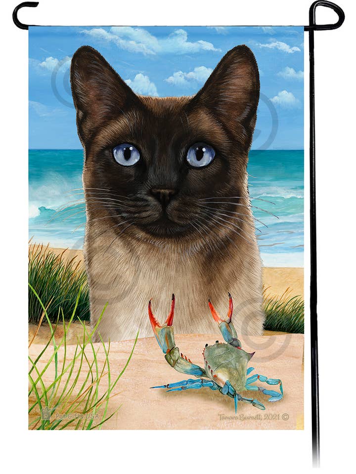 Siamesische Seal Point Sommer-Strandgarten-Flagge für den Großhandel von Pet Gifts USA, LLC