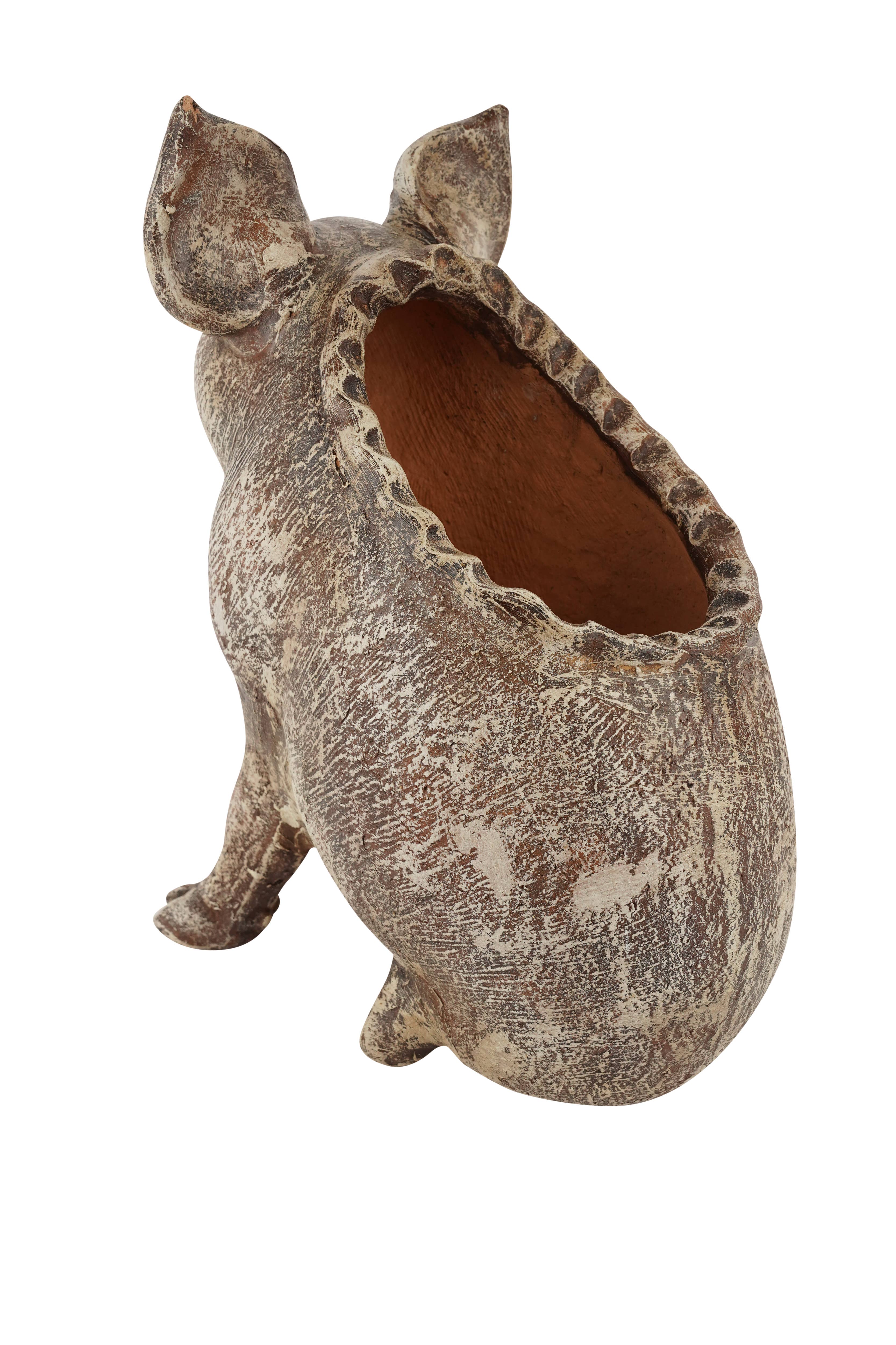 My Amigos Imports - Wholesale Plant Pot - Wilber the Pig Planter-Garden-Clay-Handmade-13x7x15 inches5