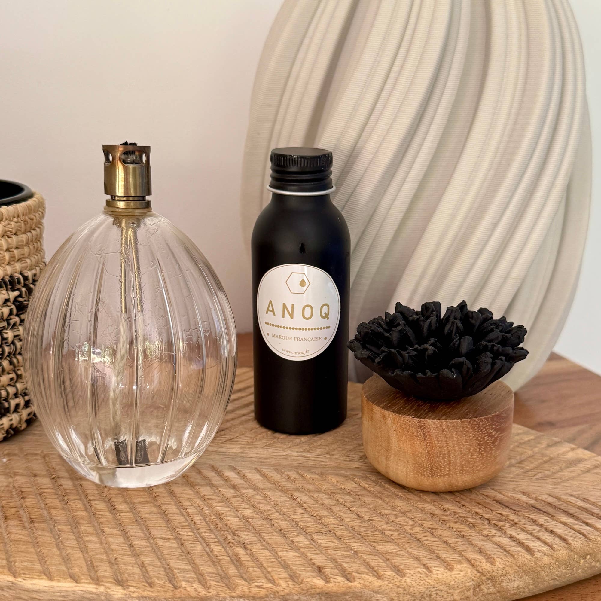 Anoq - Vente Diffuseur de parfum chauffant - Nature du Lin - Recharge 100ml pour vase diffuseur6