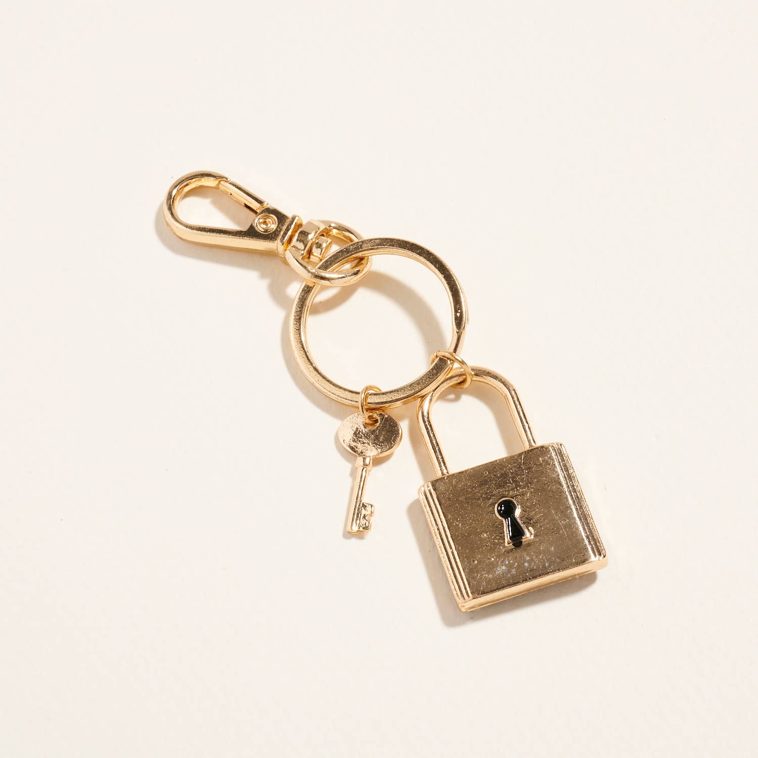 Designature New York - Wholesale Keychain - Unisex - Square Lock Shaped Semi Precious Stone Keychain5