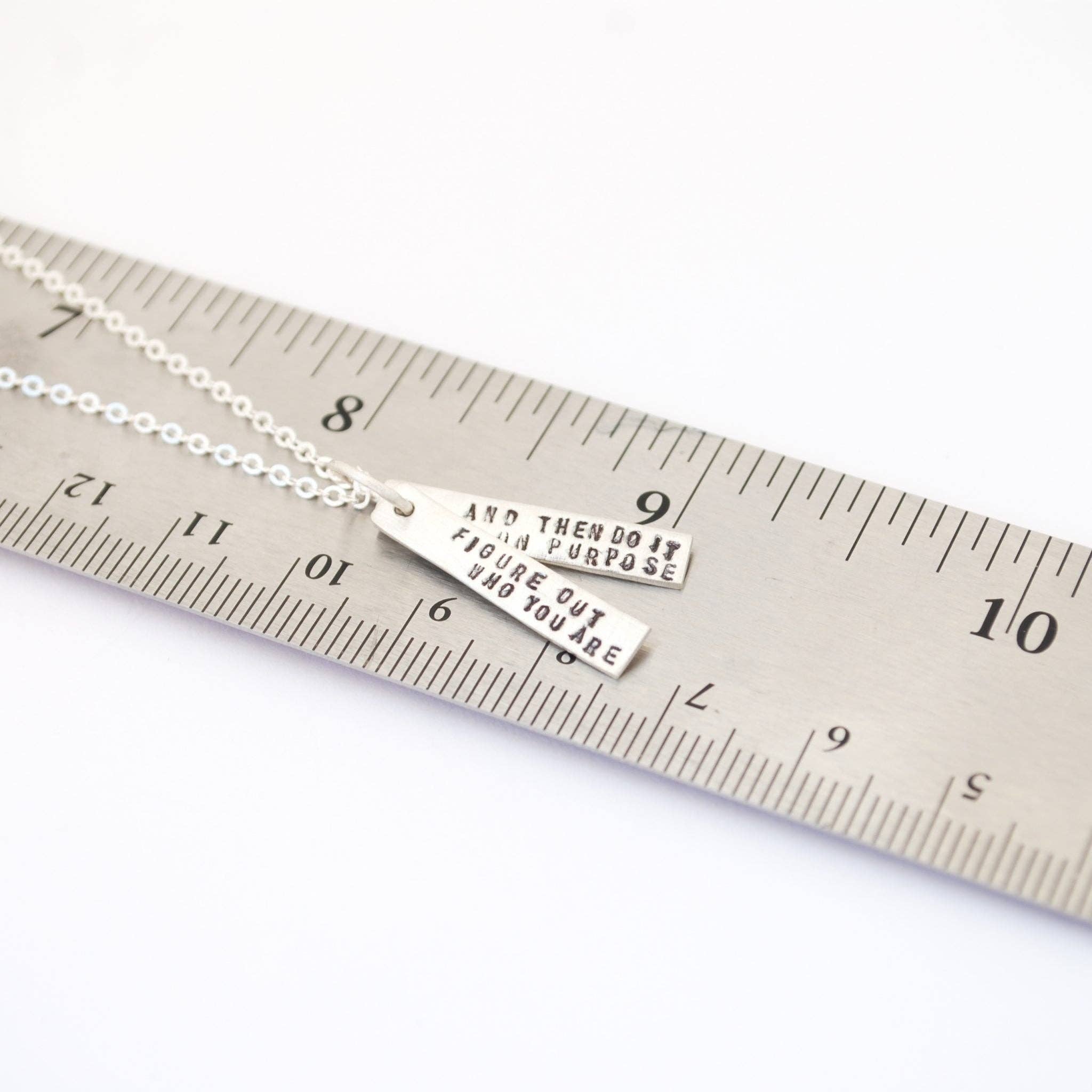 Chocolate and Steel - Wholesale Pendant/Charm Necklace - Figure out who you are and do it on purpose -Dolly Parton Quote Necklace7