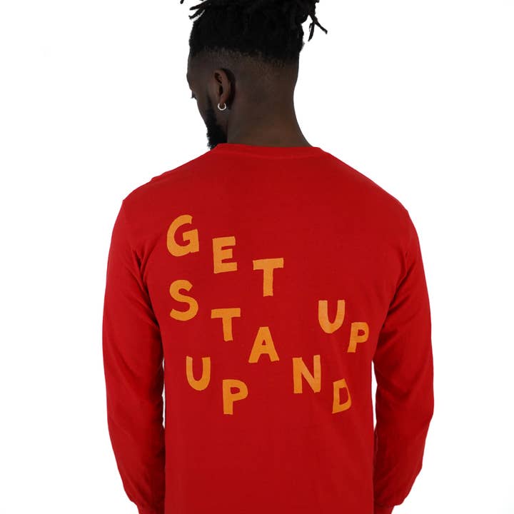 Get Up Stand Up Long Sleeve T-Shirt - Marley Coffee for wholesale by MCEU Limited