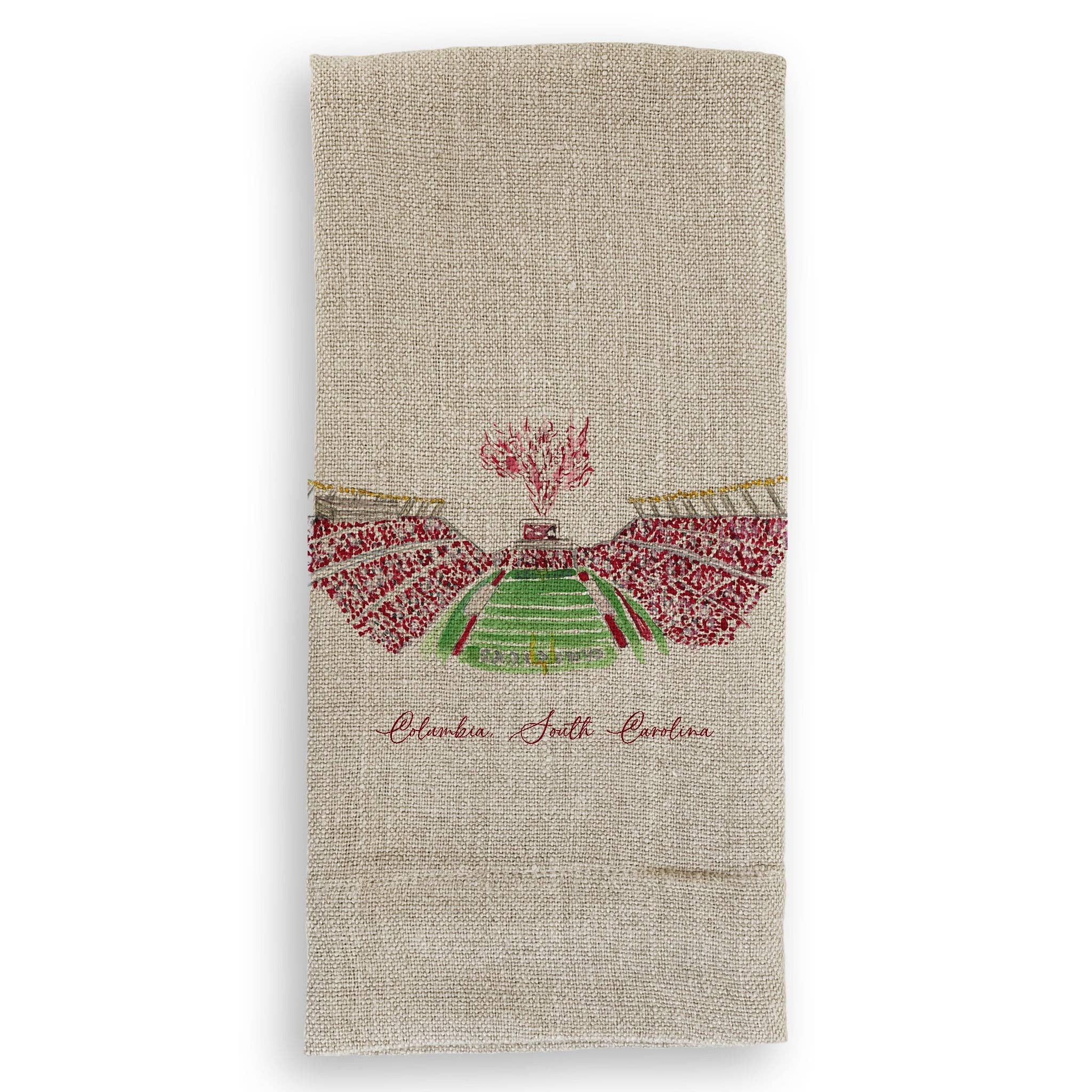 French Graffiti - Wholesale Tea Towel - Columbia, South Carolina Stadium1