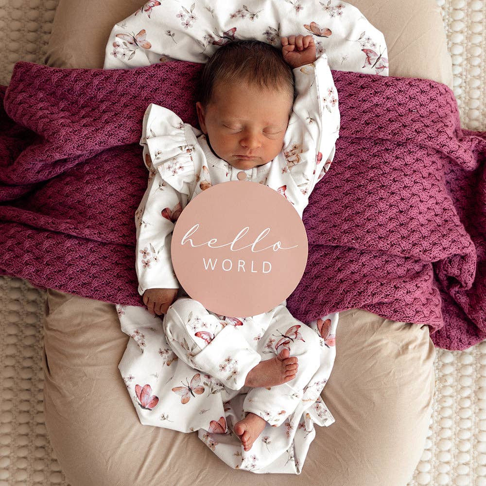 Snuggle Hunny - Vente Barboteuse – bébé - Combinaison de culture biologique Butterfly5