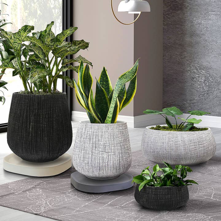 Galore Home - Wholesale Plant Pot - 15.5" Tall - Modern Poly Resin Pots