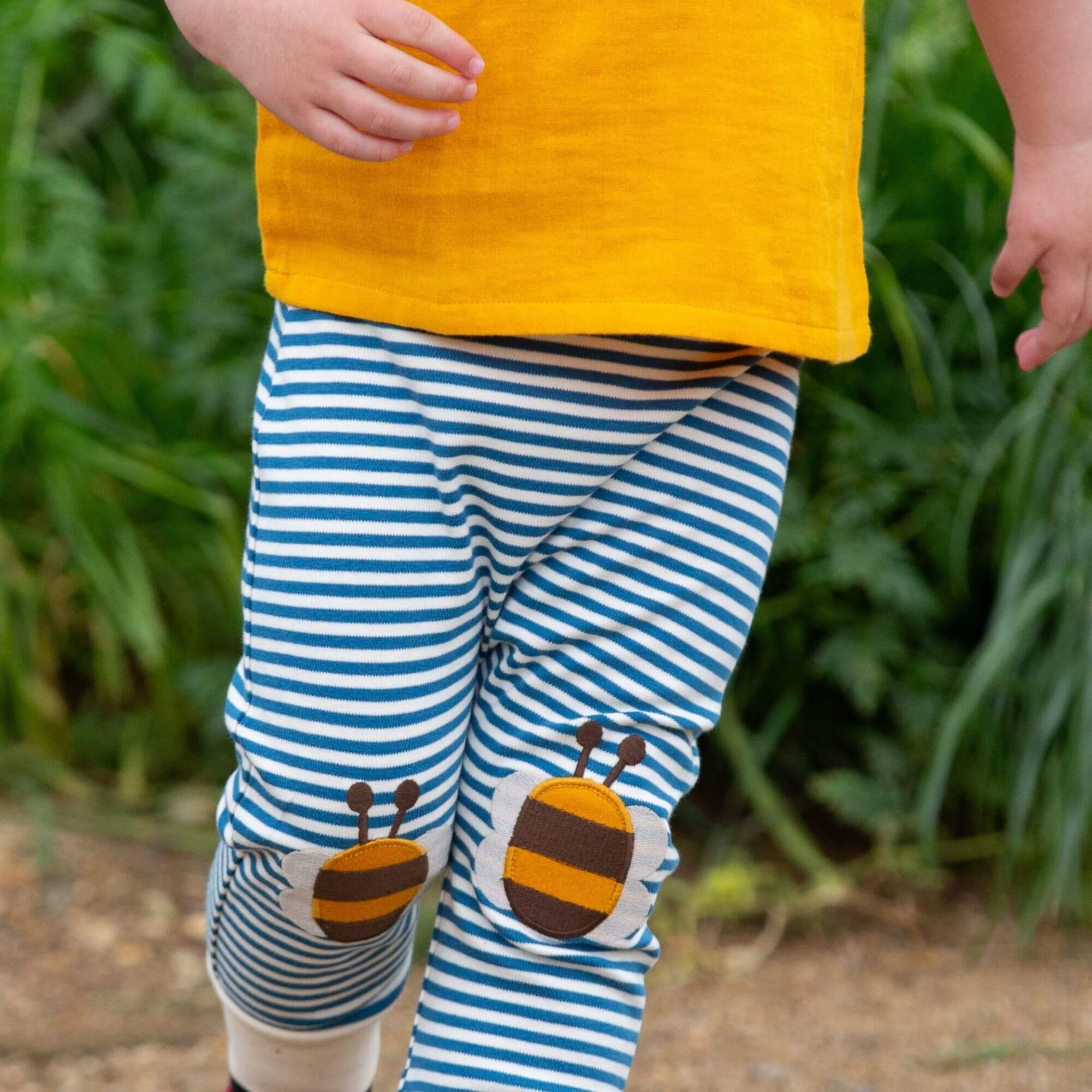 Bees Knees Patch Striped Joggers for wholesale on Faire3