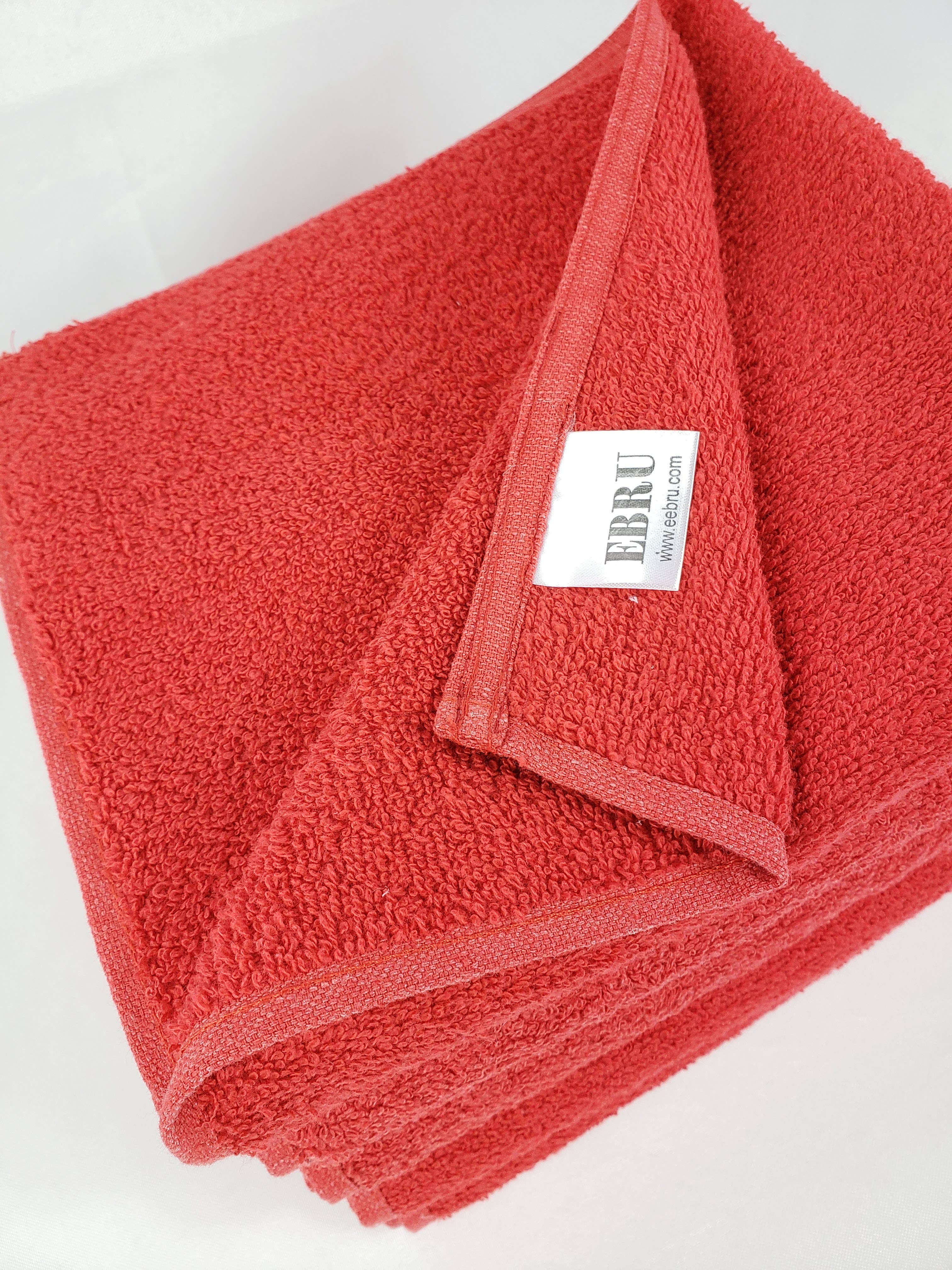 EBRU Home - Wholesale Towel Set - Salon, Spa, Face or Hand Towels 6 Pack 20x36" RED8