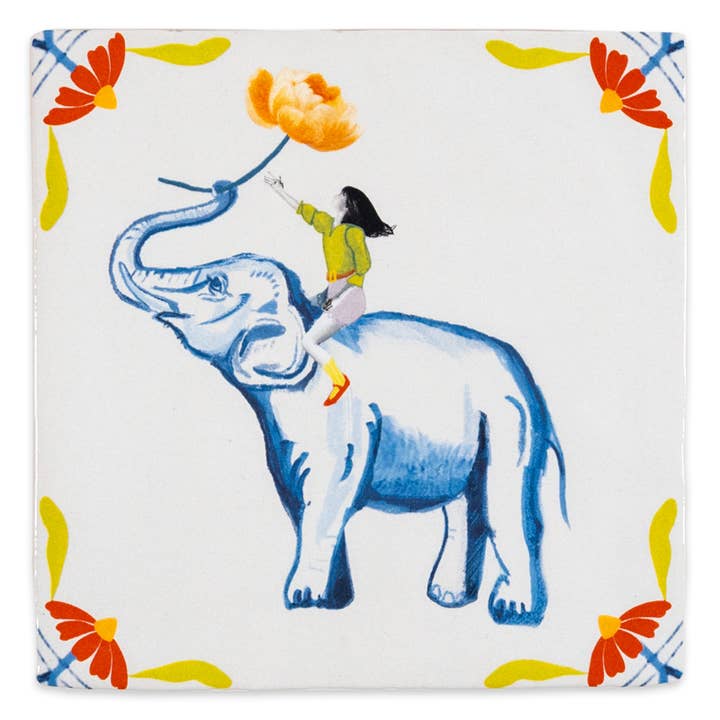 Lovely gesture | StoryTiles art on tile for wholesale by StoryTiles