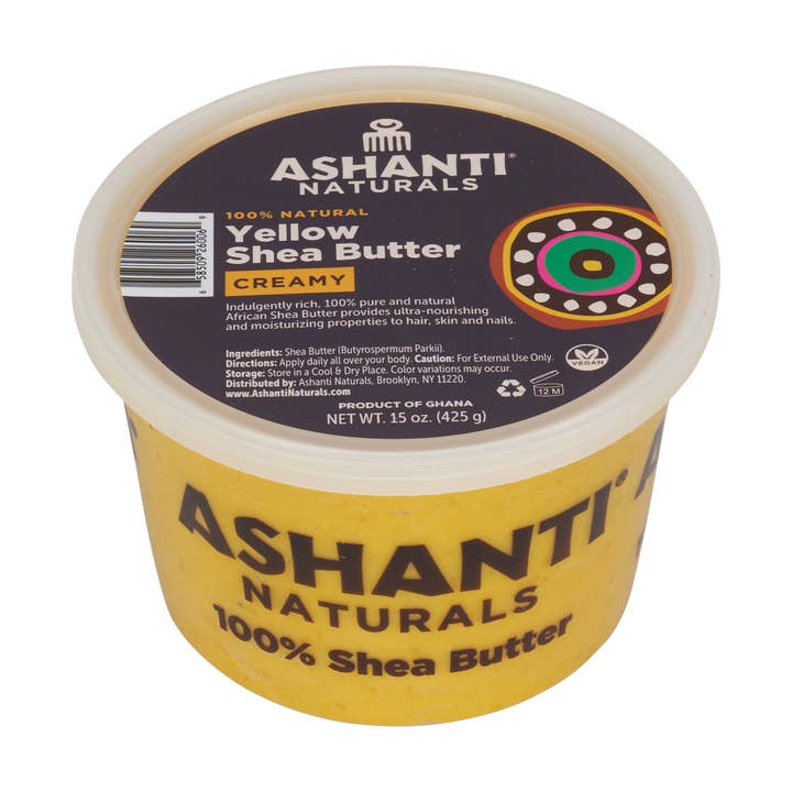 Unrefined African Soft & Creamy Yellow Shea Butter - 15 oz. for wholesale by Ashanti Naturals