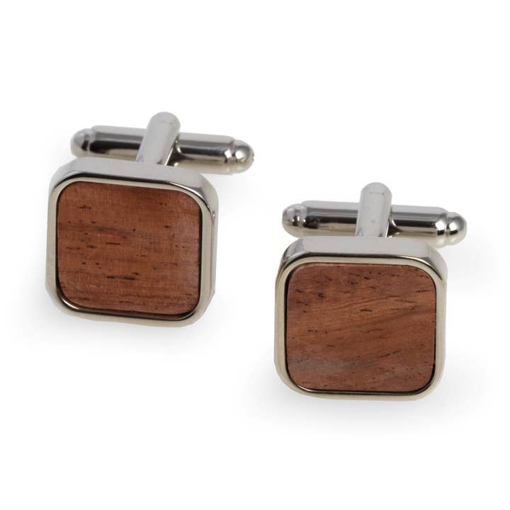 "Wood" Cufflinks for wholesale by BeyBerk International