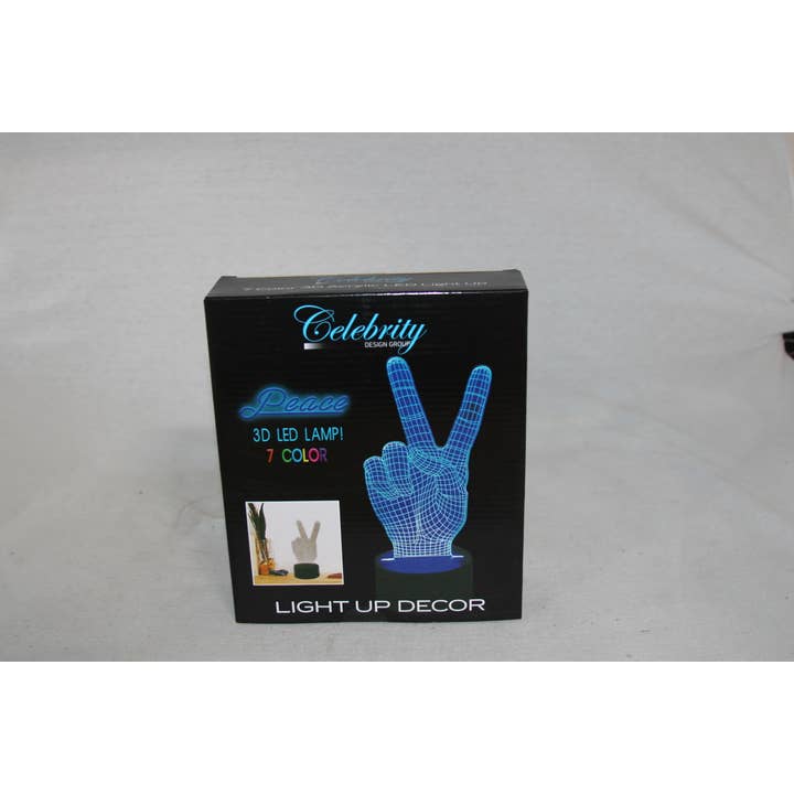 Peace ledde lysa upp lampa för wholesale av Celebrity Design Group