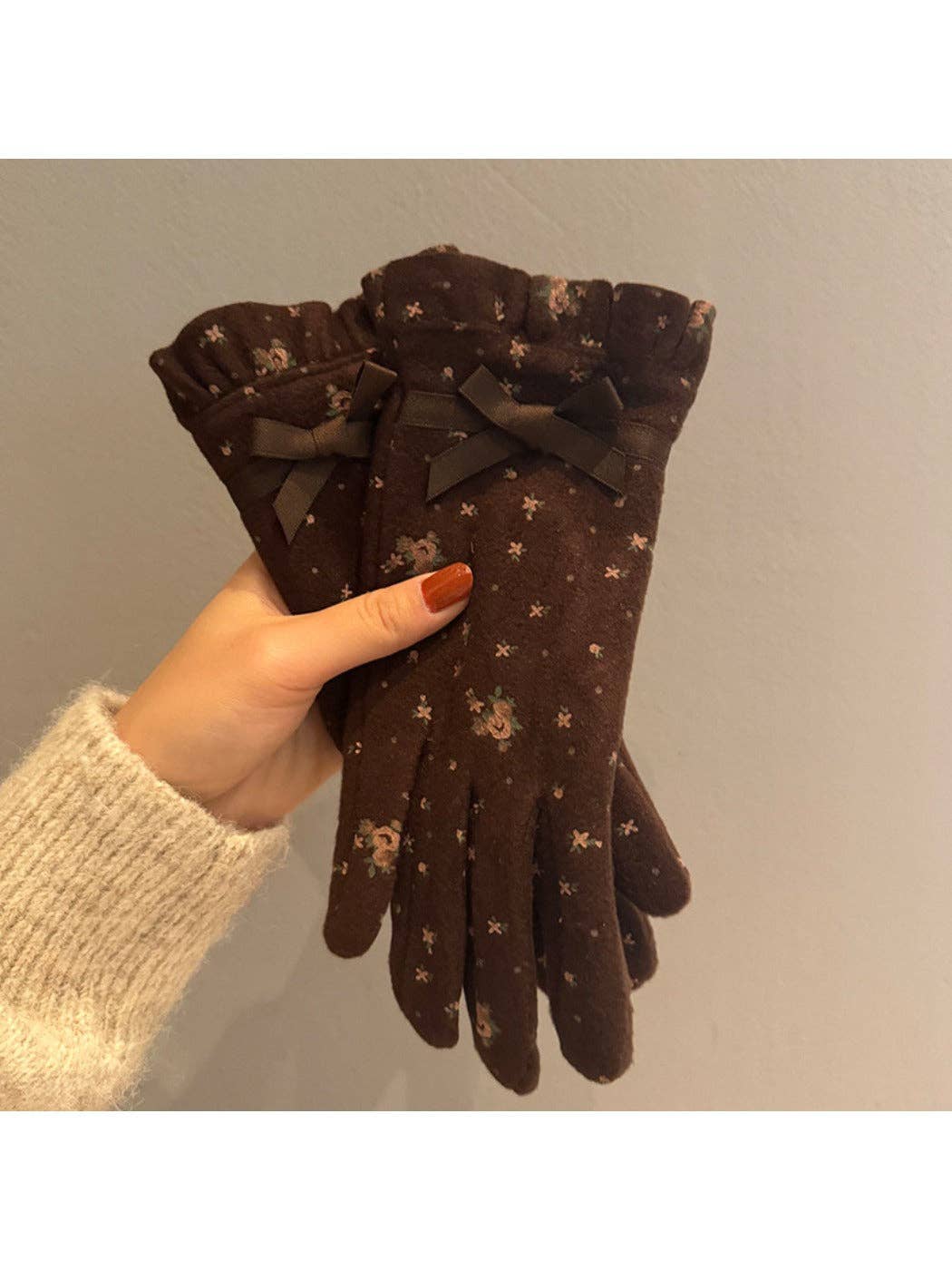 Funkyrel® Atzbranding Limited - Wholesale Gloves - Women's - Gloving – Women's Touchscreen Gloves with Bow Accent4