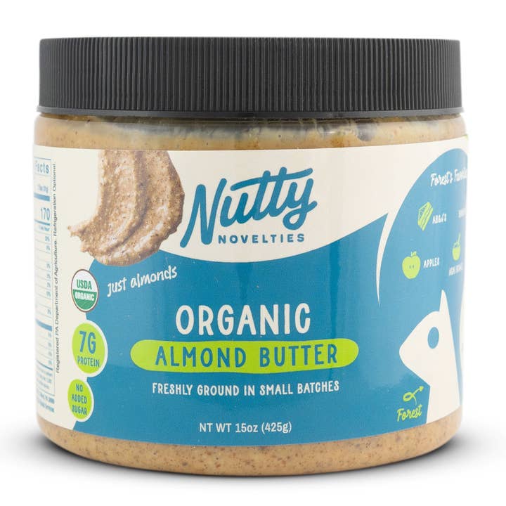 Organic Almond Butter for wholesale by Nutty Novelties