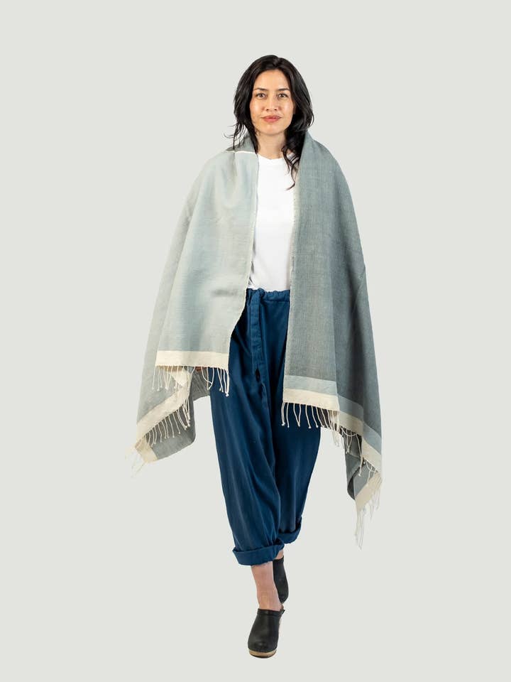 Insect-Repellent Throw — Laurel in Evening Haze LOW STOCK for wholesale by Shoo for Good