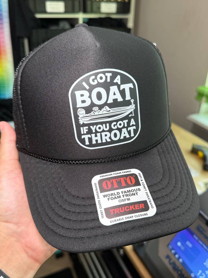 I Got A Boat Trucker Hat for wholesale by Luckless Outfitters