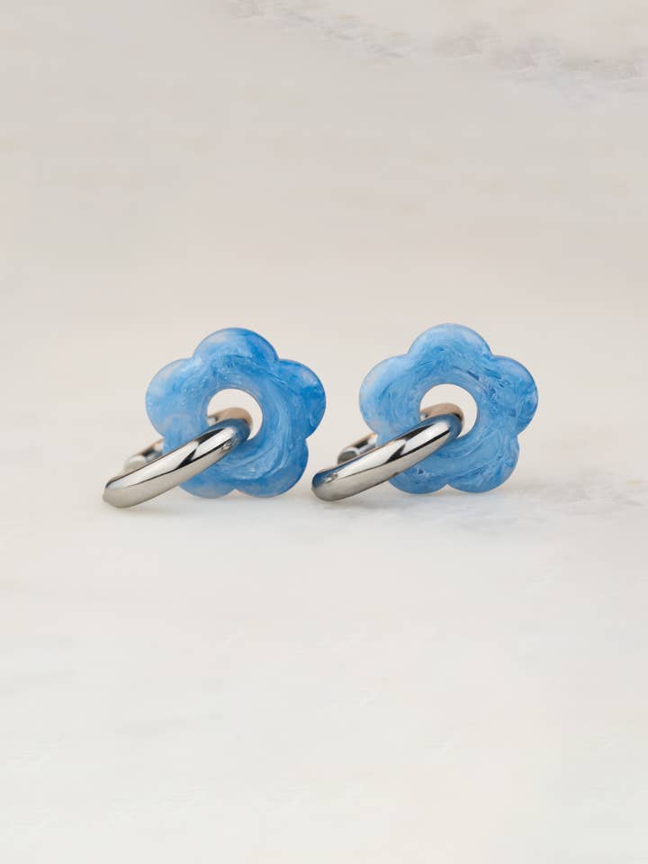 Dazy Nights in Silver Sky - Stainless Steel Hoop for wholesale by Peter and June