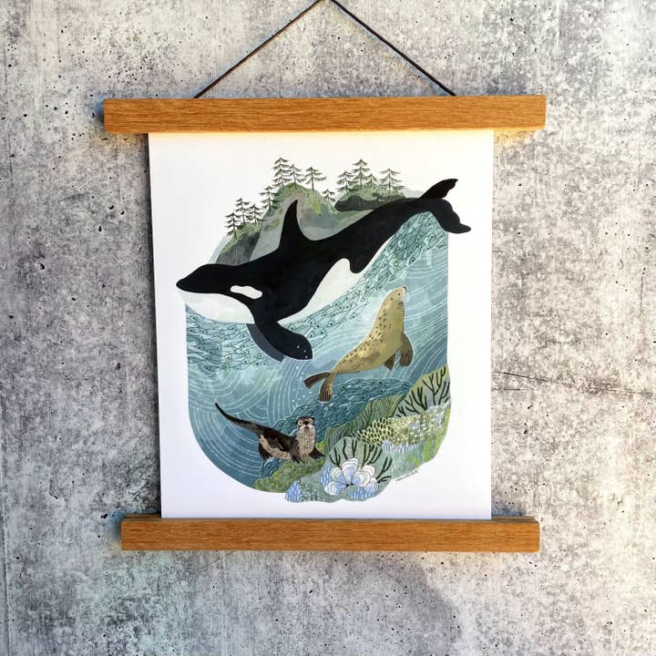 Imprimé San Juan Orcas pour la vente par Canyon & Cove Art