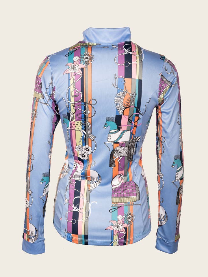 Castilho Cheval Quarter Zip Sun Shirt por atacado de Espoir Equestrian