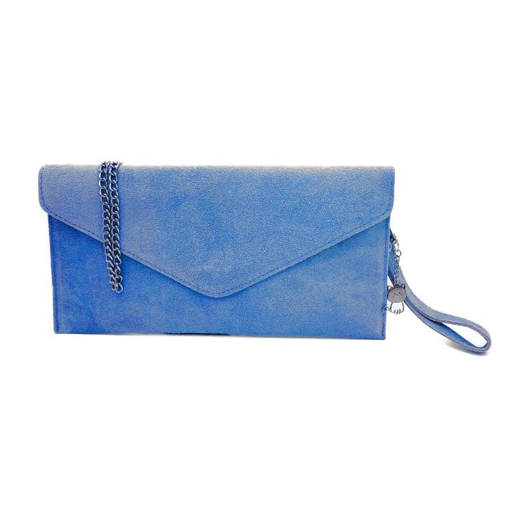 Ellas Trading - Wholesale Clutch Bag - Women's - Italian Suede Envelope Clutch Messenger Handbag11