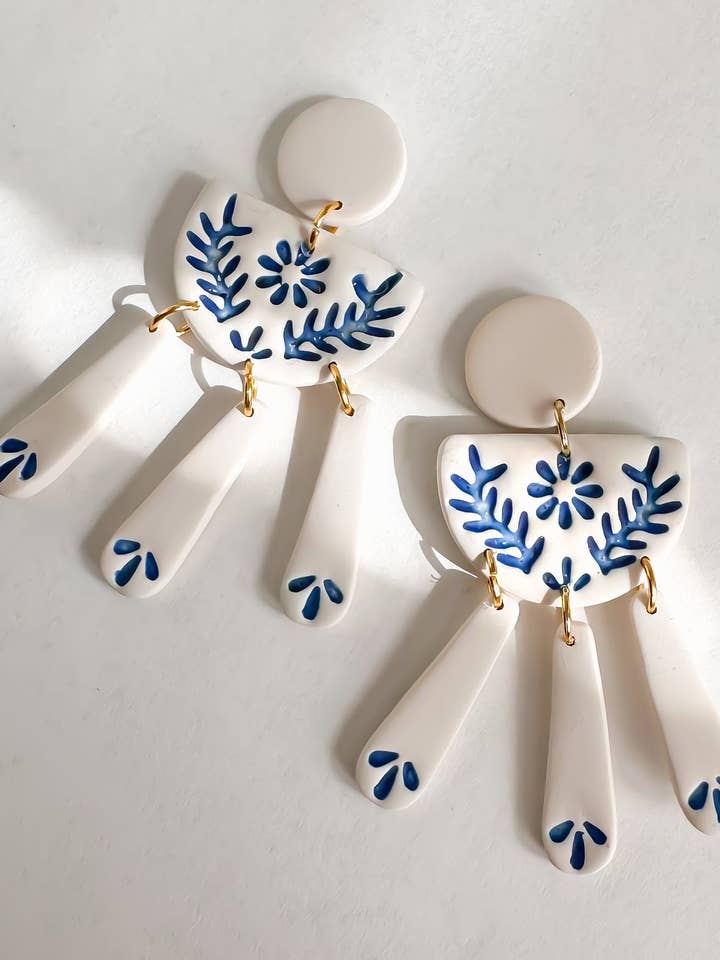 Sophie | Pendientes de Arcilla Hechos a Mano para venta al por mayor de The Nothing Is Wasted Shop