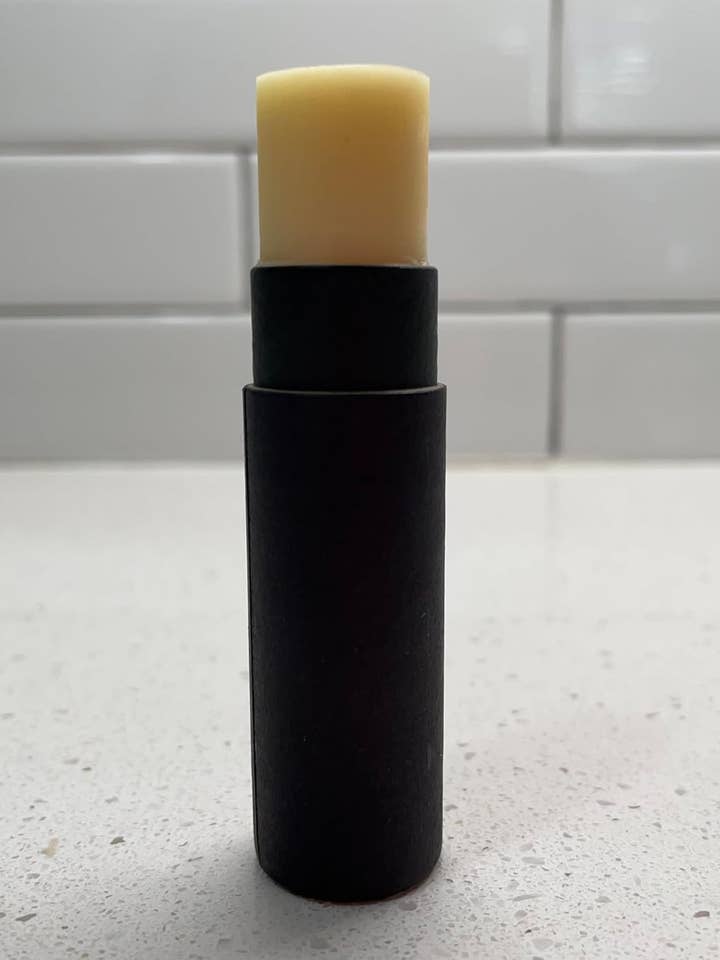 All-Natural Cocoa Mint Beeswax Lip Balm (0.3 oz tube) for wholesale by Clean Bee Candle Company