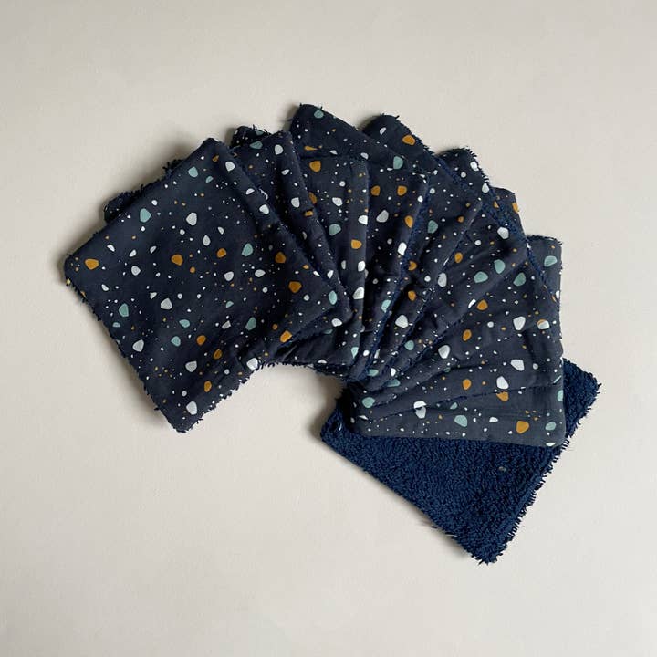 Granit vaskbare klude Pakke med 10 for engroshandel hos Carotte & Cie