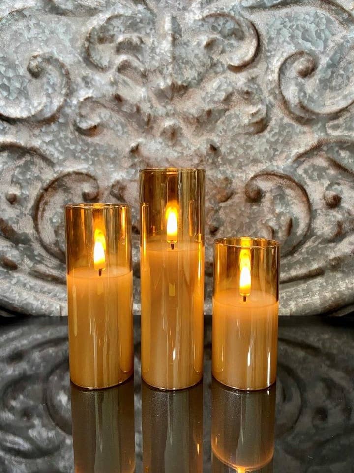 Petite Trio, S/3, Champagne 2x5",2x6",2/7" for wholesale by The Light Garden Collection