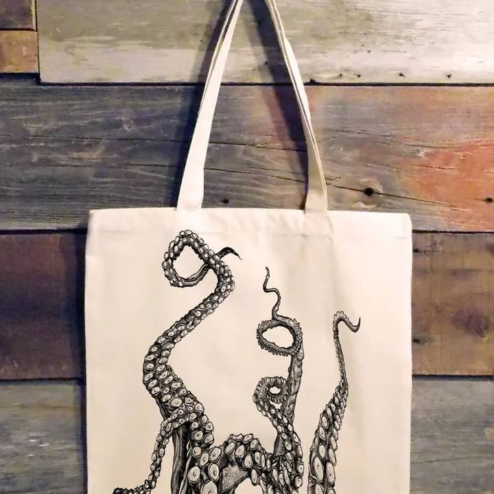 Black Lantern - Wholesale Tote Bag - Unisex - Octopus Tentacles Tote Bag0