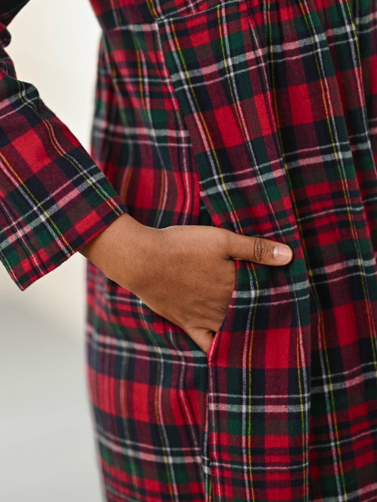 April Cornell Apparel - Wholesale Nightgown - Women's - Yuletide Check Nighty3