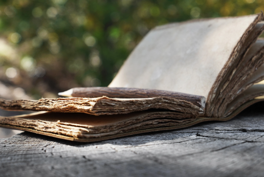 Backwoods Provisions - Wholesale Journal/Diary - Genuine Leather Journal with Antiqued Handmade Pages, Leather Strip Closure, and Wooden Pencil4