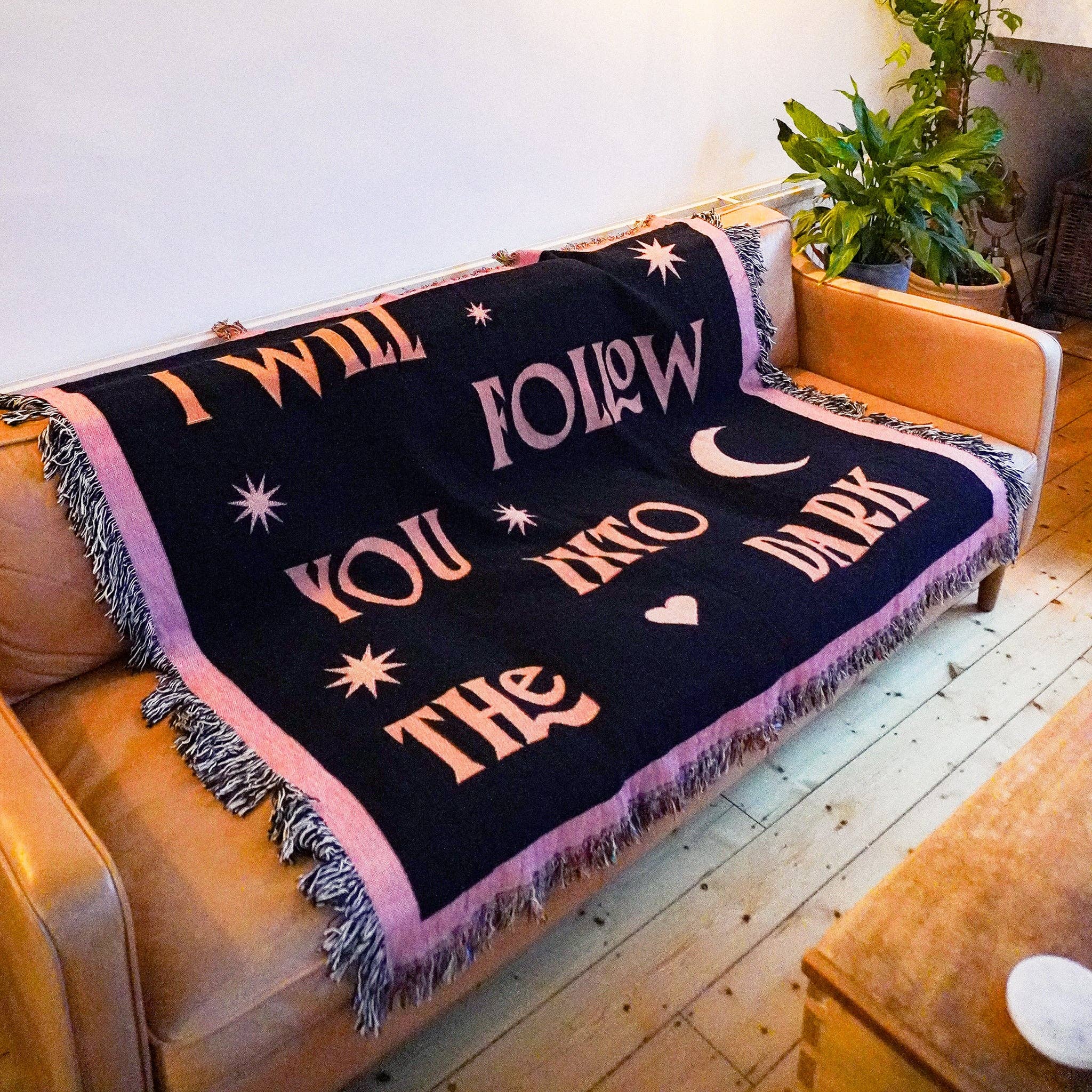 Telegramme Paper Co. - Wholesale Throw Blanket - I Will Follow You Limited Edition Woven Jaquard Blanket1