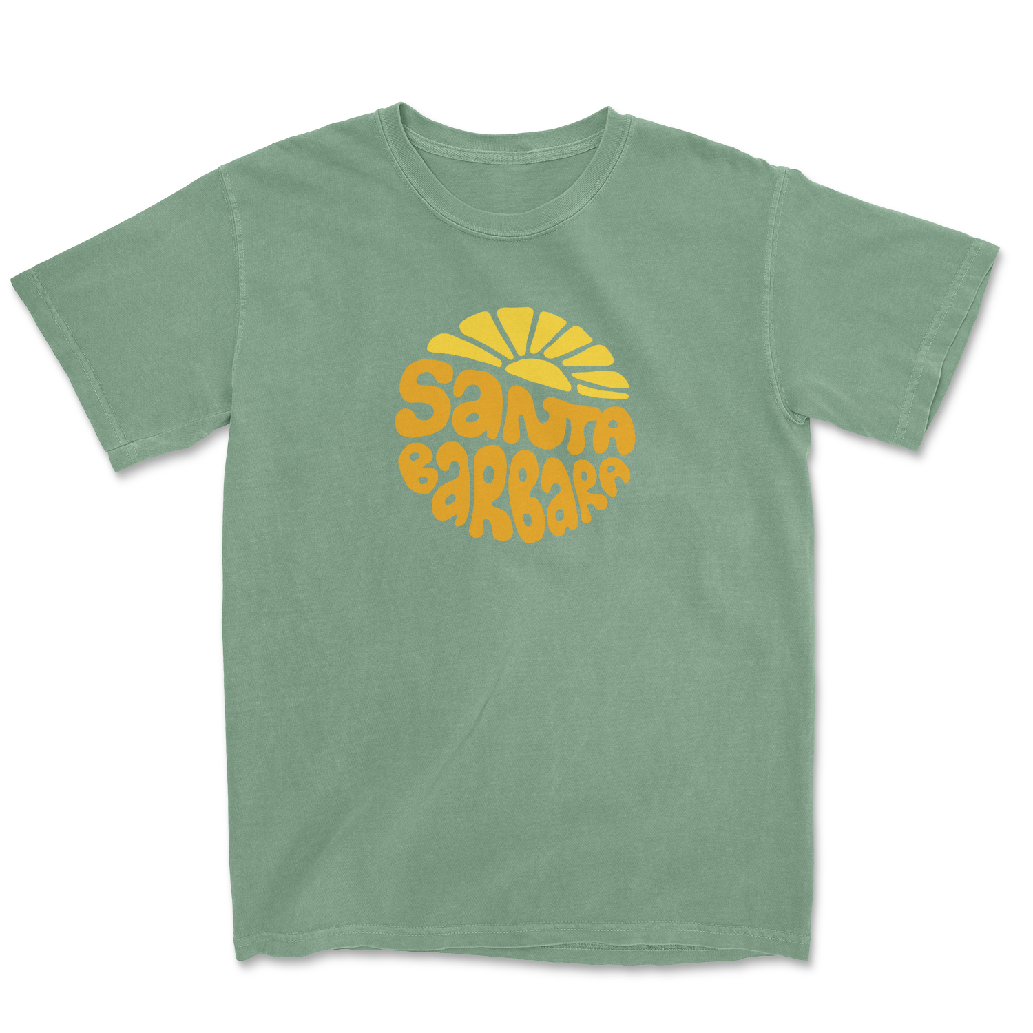 Island View Outfitters – Engroshandel T-shirt med print - Unisex – Santa Barbara Sunnyside Pigment Vasket T-shirt1