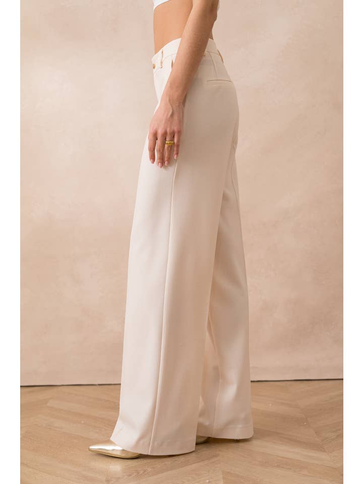 Attentif Paris - Venta al por mayor Pantalón de vestir - Mujer - Pantalones de pierna ancha a medida Heather34