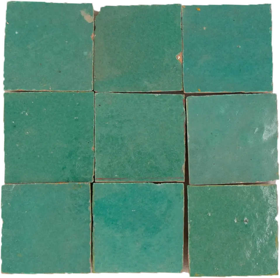 Moroccan Sink – Azulejo de parede por atacado – Verde Turquesa Zellige de Fez1