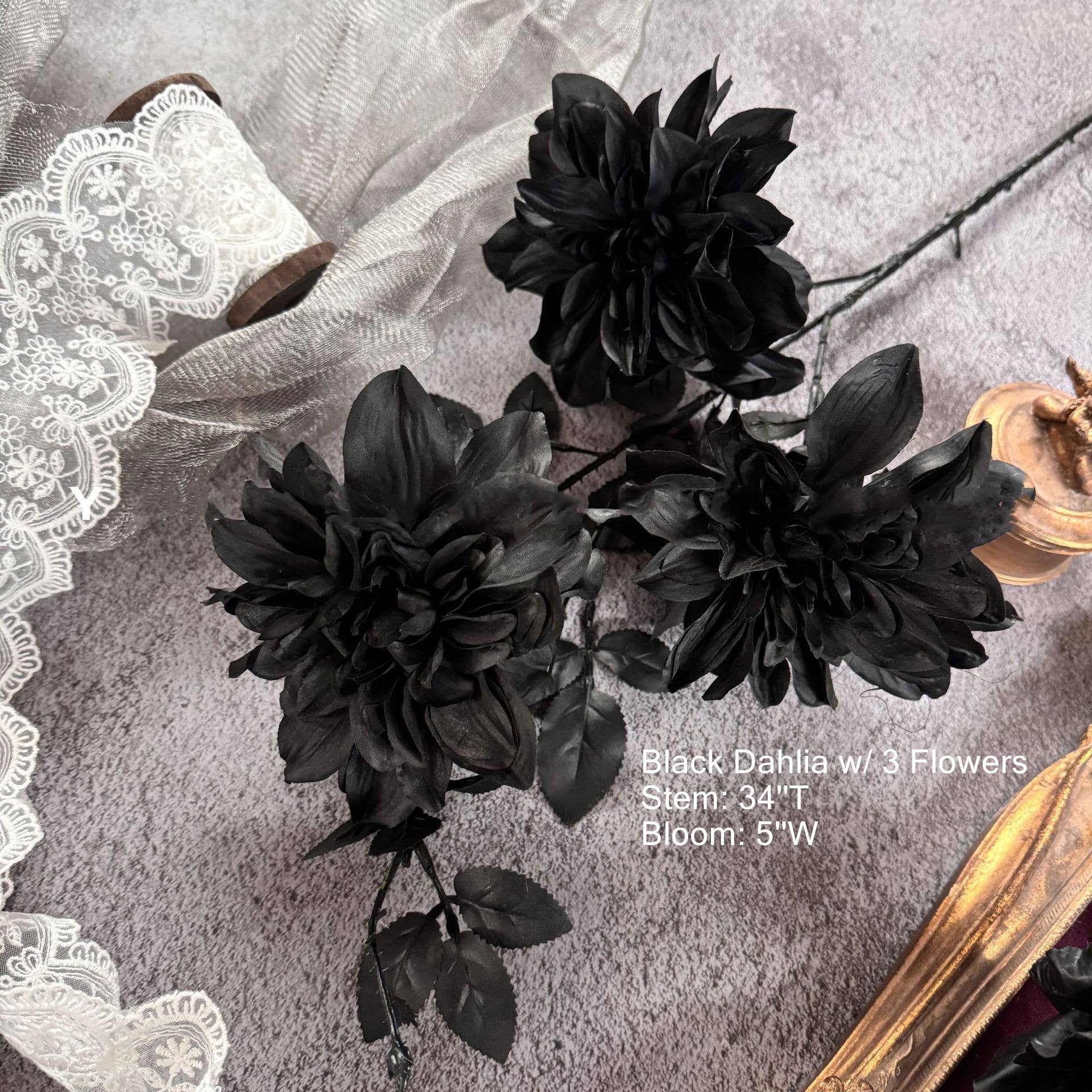 Sweet Home Deco - Wholesale Artificial Flowers - Gothic Faux Silk Flowers in Black/Red, Floral Design Flowers7