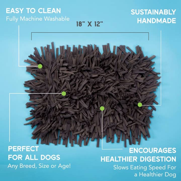 PAW5 - Wholesale Pet Food Mat - Dog - Paw5 Wooly Snuffle Mat - Grey3