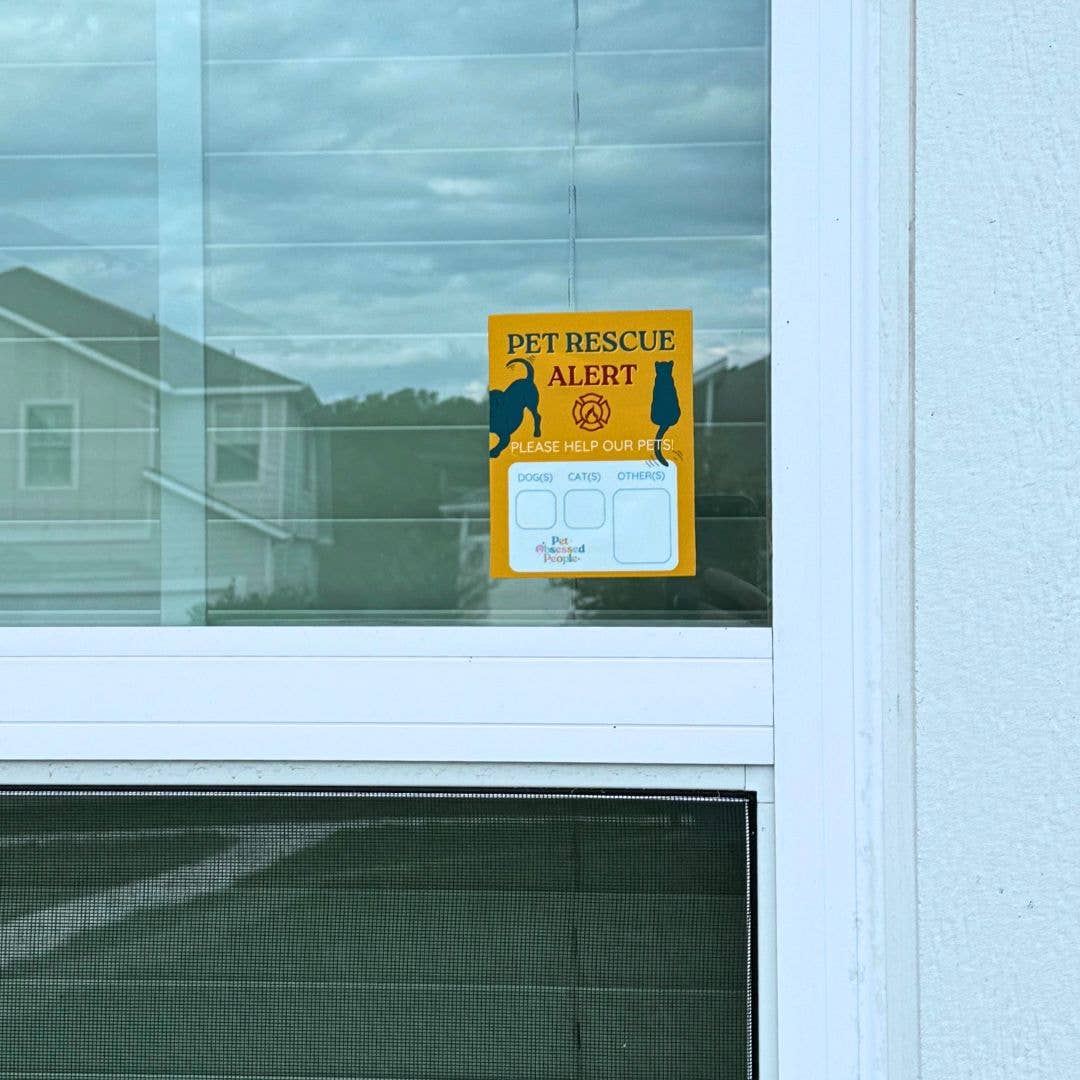 Pet Obsessed People - Wholesale Sticker - Pet Rescue Alert Sticker for Ultimate Pet Safety – Emergency Fire Safety for Pets1