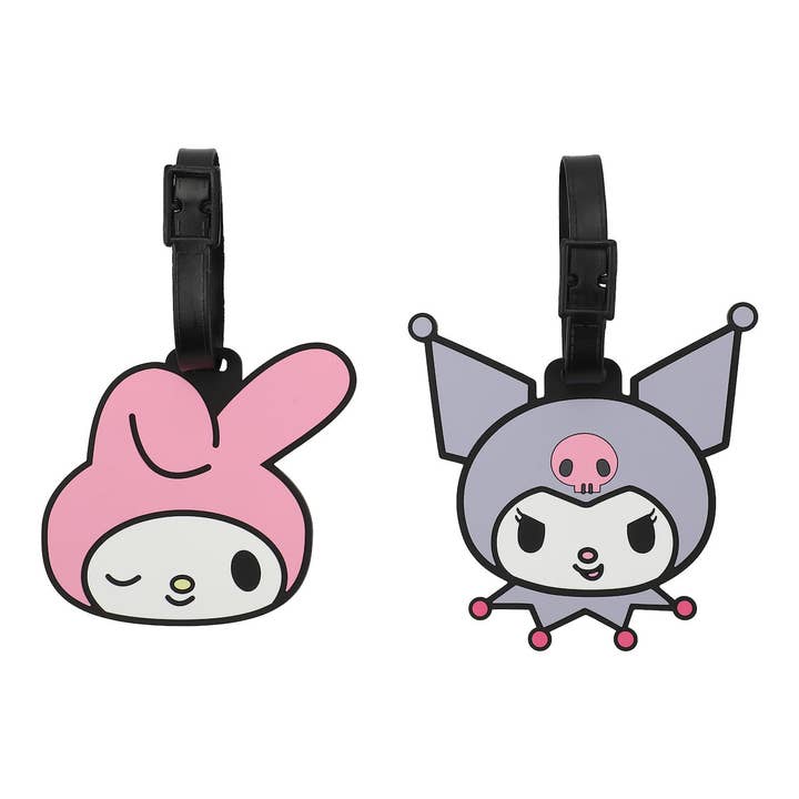 Kuromi & My Melody Luggage Tags for wholesale by Bioworld Merchandising