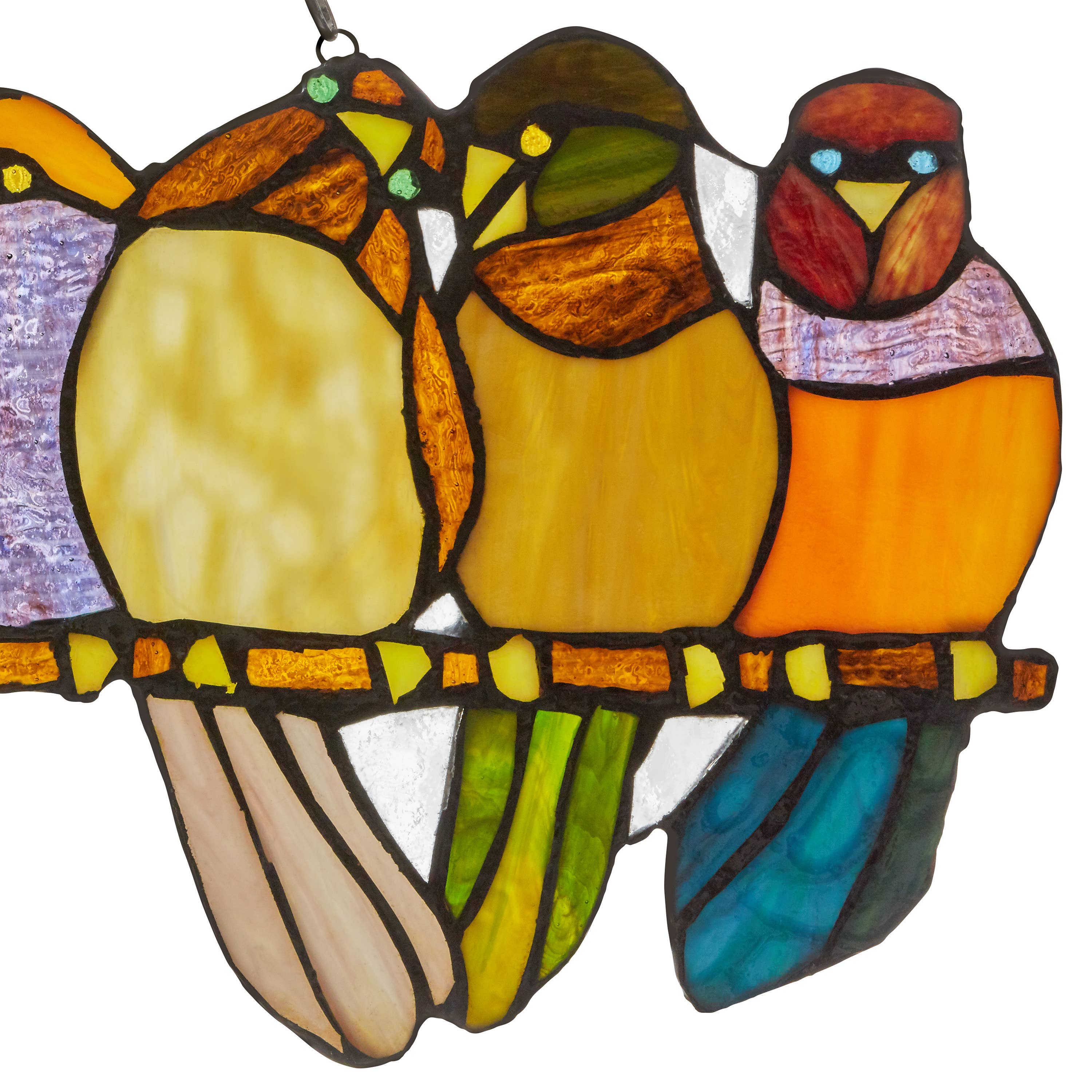River of Goods - Wholesale Suncatcher - 9.5"H Marisol Multicolor Birds Stained Glass Window Panel11