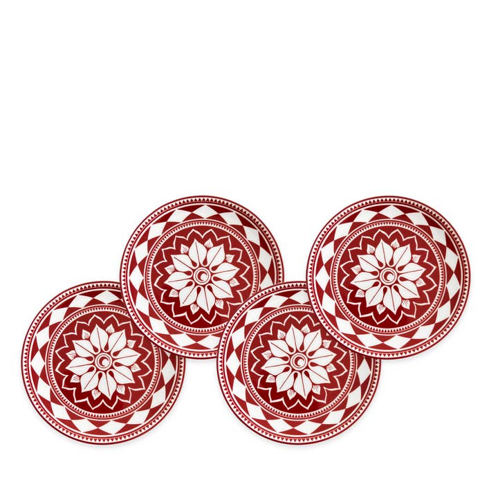 Fez Crimson Small Plates, Set of 4 for wholesale by Caskata