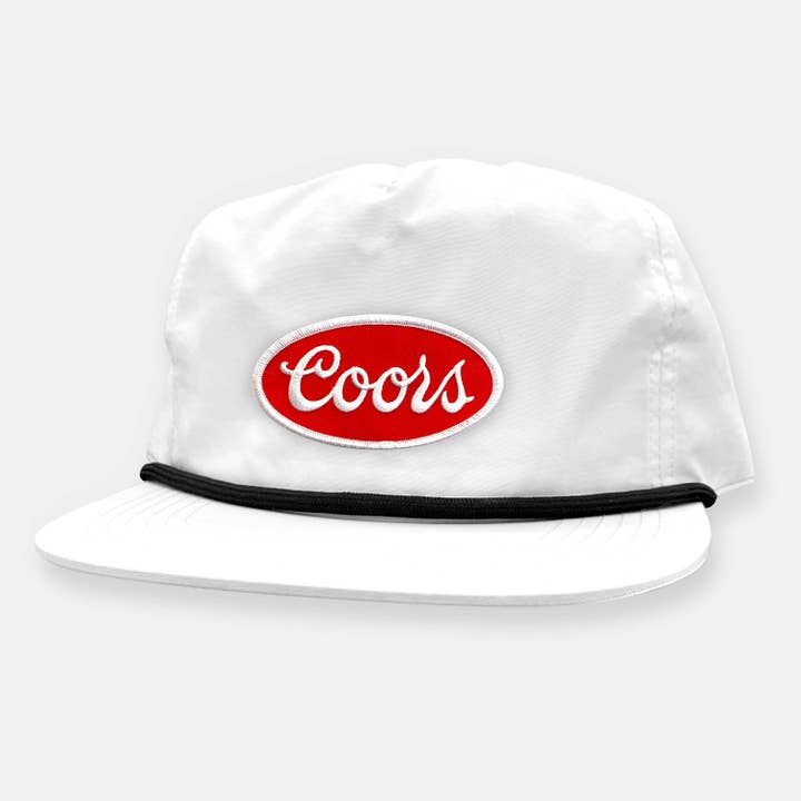 Webig Moto Company - Wholesale Flat Brim Cap - Unisex - BANQUET OG RED PATCH UNSTRUCTURED SNAPBACK HAT