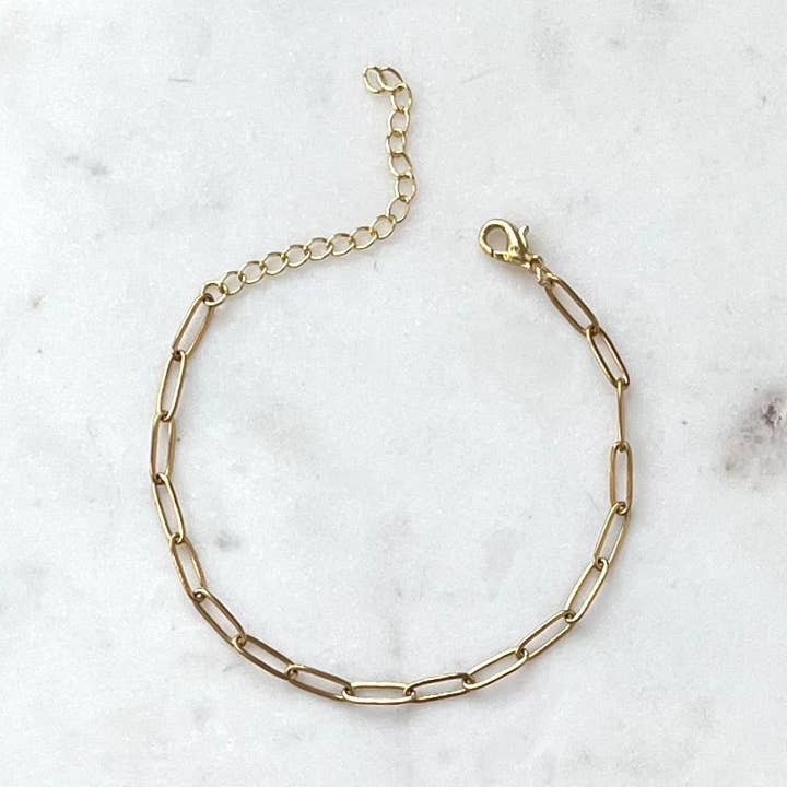 DILLON | Paperclip Chain Bracelet for wholesale by Alexandra Kathlyn Accessories